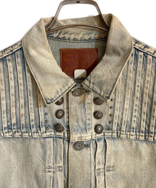 RRL（ダブルアールエル）RRL (ダブルアールエル) コンチョスタッズ2ndデニムジャケット ブルー サイズ:1の古着・服飾アイテム