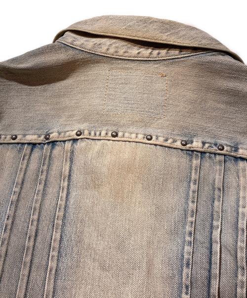 RRL（ダブルアールエル）RRL (ダブルアールエル) コンチョスタッズ2ndデニムジャケット ブルー サイズ:1の古着・服飾アイテム