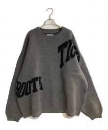 TIGHTBOOTH PRODUCTION（タイトブースプロダクション）の古着「ACID LOGO KNIT SWEATER」｜グレー