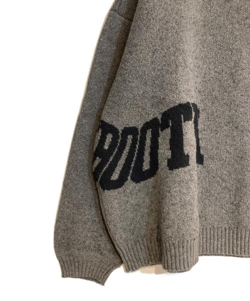 TIGHTBOOTH PRODUCTION（タイトブースプロダクション）TIGHTBOOTH PRODUCTION (タイトブースプロダクション) ACID LOGO KNIT SWEATER グレー サイズ:XLの古着・服飾アイテム