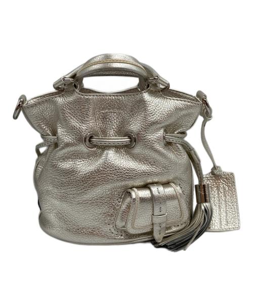 LANCEL（ランセル）LANCEL (ランセル) プルミエフラート メタリックハンドバッグ シルバーの古着・服飾アイテム
