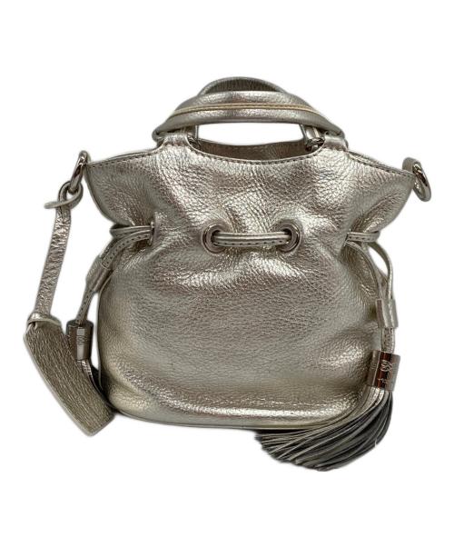 LANCEL（ランセル）LANCEL (ランセル) プルミエフラート メタリックハンドバッグ シルバーの古着・服飾アイテム