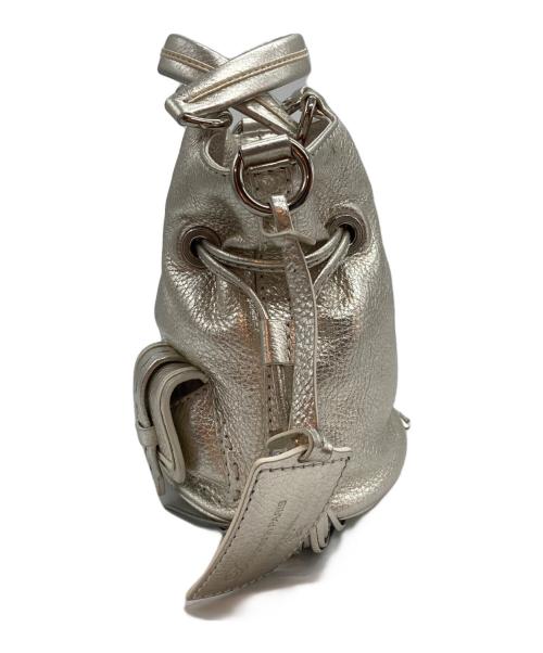 LANCEL（ランセル）LANCEL (ランセル) プルミエフラート メタリックハンドバッグ シルバーの古着・服飾アイテム