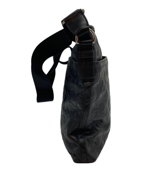 COACH（コーチ）COACH (コーチ) オプアートレザーショルダーバッグ ブラックの古着・服飾アイテム