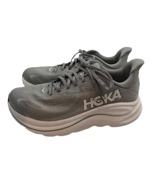 HOKAONEONE（ホカオネオネ）HOKAONEONE (ホカオネオネ) CLIFTON 10 WIDE グレー サイズ:26の古着・服飾アイテム