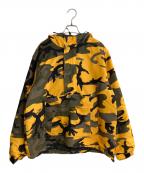 SUPREMEシュプリーム）の古着「Hooded Logo Half Zip Pullover／ ハーフジップ プルオーバー 」｜イエロー