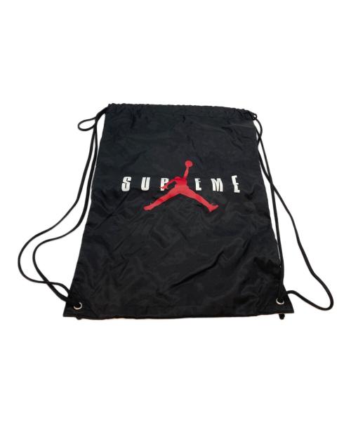 SUPREME（シュプリーム）Supreme (シュプリーム) JORDAN (ジョーダン) ナップサック ブラックの古着・服飾アイテム