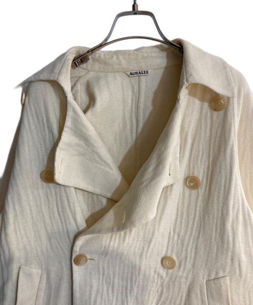 AURALEE（オーラリー）AURALEE (オーラリー) COTTON MOLE MELTON HAND SEWN COAT アイボリー サイズ:０の古着・服飾アイテム