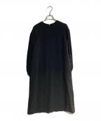 DRAWERドゥロワー）の古着「RESORT2 パフスリーブワンピース」｜ブラック