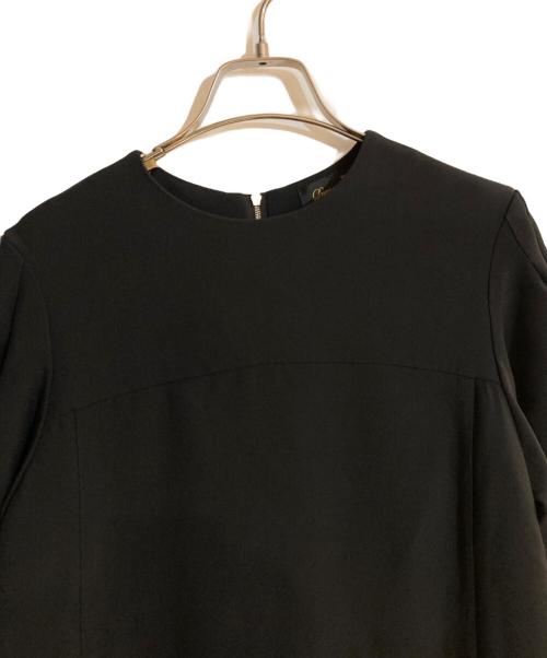 DRAWER（ドゥロワー）Drawer (ドゥロワー) RESORT2 パフスリーブワンピース ブラック サイズ:36の古着・服飾アイテム