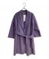 'S Max Mara（エスマックスマーラ）の古着「CUTITO AMANO ベルテッドリバーハーフコート」｜パープル