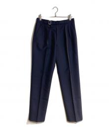 Maison Margiela（メゾンマルジェラ）の古着「ウールブレンドテーパードポケットトラウザーズ」｜ネイビー