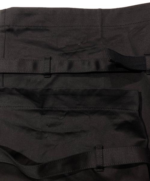 sacai（サカイ）sacai (サカイ) ベルテッド ワイドカーゴパンツ ブラック サイズ:3の古着・服飾アイテム