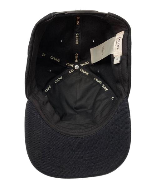 CELINE（セリーヌ）CELINE (セリーヌ) アーティストエンブロイダリーキャップ ブラック サイズ:Sの古着・服飾アイテム