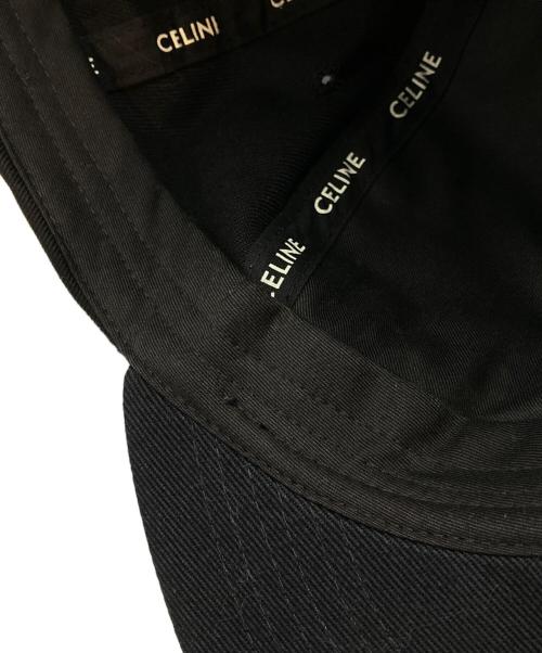 CELINE（セリーヌ）CELINE (セリーヌ) アーティストエンブロイダリーキャップ ブラック サイズ:Sの古着・服飾アイテム