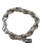 DIESELディーゼル）の古着「チェーンブレスレット」｜シルバー