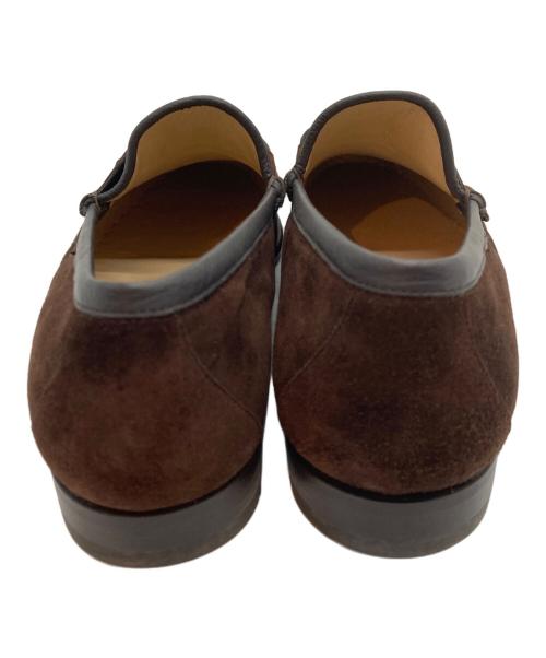 GUCCI（グッチ）GUCCI (グッチ) シェリーラインビットローファー ブラウン サイズ:42.5の古着・服飾アイテム