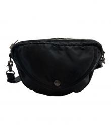 PORTER（ポーター）の古着「ハーフムーンショルダーバッグ」｜ブラック