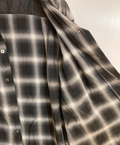 FULLCOUNT（フルカウント）FULLCOUNT (フルカウント) 4092 RAYON CHECK OPEN COLLAR SHIRT ブラック サイズ:４2の古着・服飾アイテム