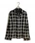 FULLCOUNT（フルカウント）の古着「4092 RAYON CHECK OPEN COLLAR SHIRT」｜ブラック