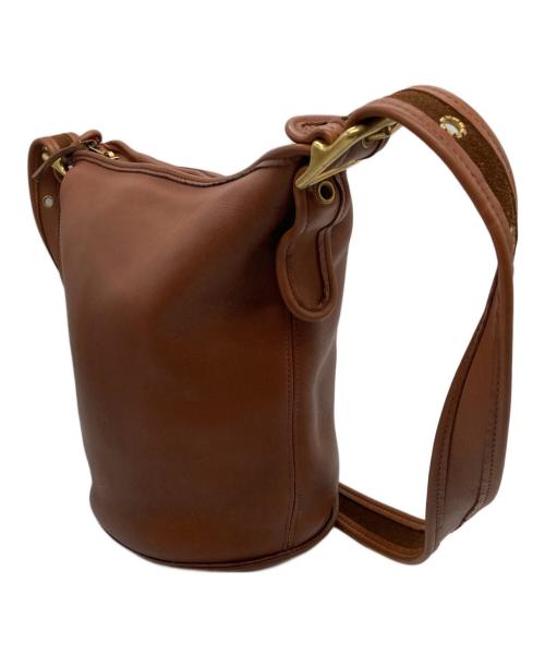 COACH（コーチ）COACH (コーチ) レザーショルダーバッグ ブラウンの古着・服飾アイテム