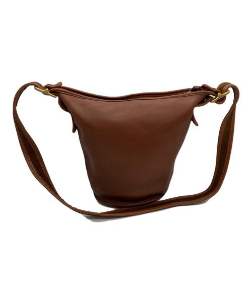 COACH（コーチ）COACH (コーチ) レザーショルダーバッグ ブラウンの古着・服飾アイテム
