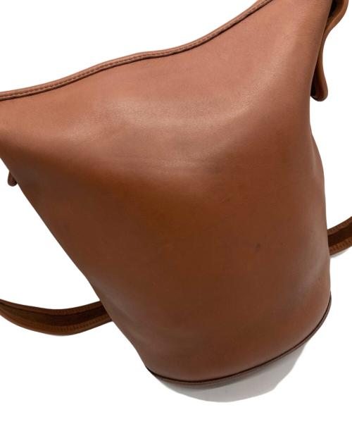 COACH（コーチ）COACH (コーチ) レザーショルダーバッグ ブラウンの古着・服飾アイテム