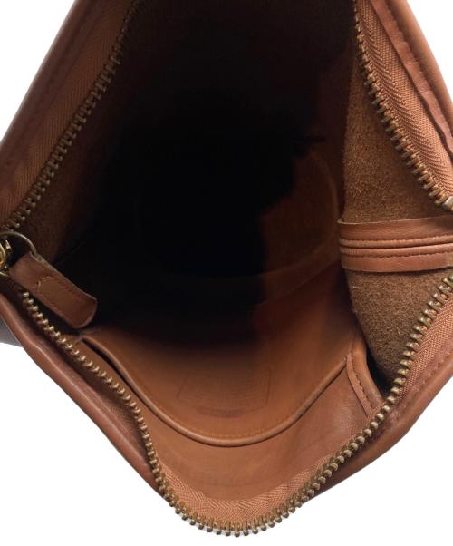 COACH（コーチ）COACH (コーチ) レザーショルダーバッグ ブラウンの古着・服飾アイテム