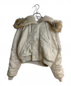 ALPHAアルファ）の古着「N-2B ショートフライトジャケット」｜アイボリー