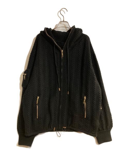 RANDY（ランディー）Randy (ランディー) ニットカーゴセットアップ ブラック サイズ:Mの古着・服飾アイテム