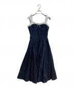 darichダーリッチ）の古着「ドッキングデニムミディワンピース」｜インディゴ