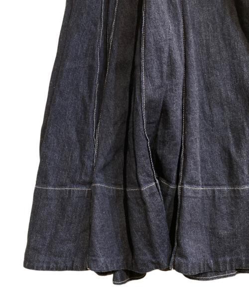 darich（ダーリッチ）darich (ダーリッチ) ドッキングデニムミディワンピース インディゴ サイズ:FREEの古着・服飾アイテム