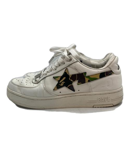 A BATHING APE（ア ベイシング エイプ）A BATHING APE (ア ベイシング エイプ) ABC CAMO BAPE STA ホワイト サイズ:２6㎝の古着・服飾アイテム