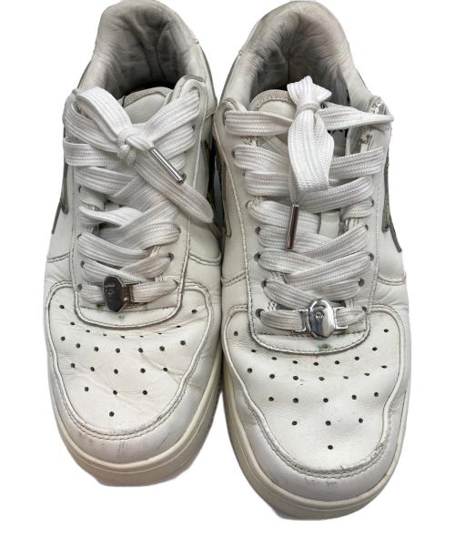 A BATHING APE（ア ベイシング エイプ）A BATHING APE (ア ベイシング エイプ) ABC CAMO BAPE STA ホワイト サイズ:２6㎝の古着・服飾アイテム