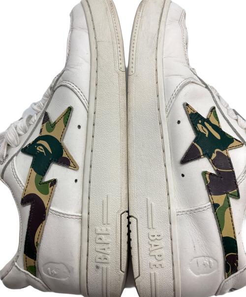 A BATHING APE（ア ベイシング エイプ）A BATHING APE (ア ベイシング エイプ) ABC CAMO BAPE STA ホワイト サイズ:２6㎝の古着・服飾アイテム