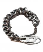 DIESELディーゼル）の古着「ロゴブレスレット」｜シルバー
