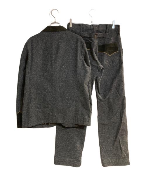 DRESS HIPPY（ドレスヒッピー）DRESS HIPPY (ドレスヒッピー) ツイードスモーキングジャケット セットアップ グレー サイズ:Sの古着・服飾アイテム