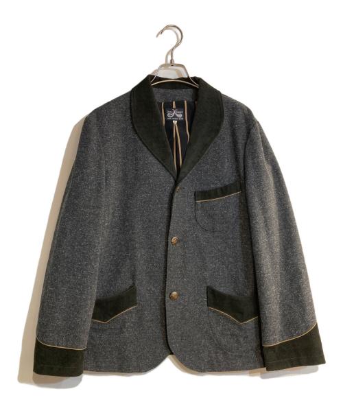 DRESS HIPPY（ドレスヒッピー）DRESS HIPPY (ドレスヒッピー) ツイードスモーキングジャケット セットアップ グレー サイズ:Sの古着・服飾アイテム