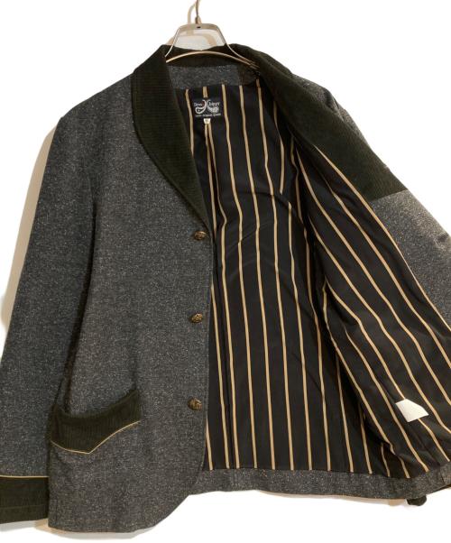 DRESS HIPPY（ドレスヒッピー）DRESS HIPPY (ドレスヒッピー) ツイードスモーキングジャケット セットアップ グレー サイズ:Sの古着・服飾アイテム