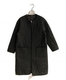 To b. by agnes b.（トゥービー バイ アニエスベー）の古着「スターキルトロングコート」｜ブラック