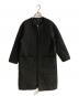 To b. by agnes b.（トゥービー バイ アニエスベー）の古着「スターキルトロングコート」｜ブラック