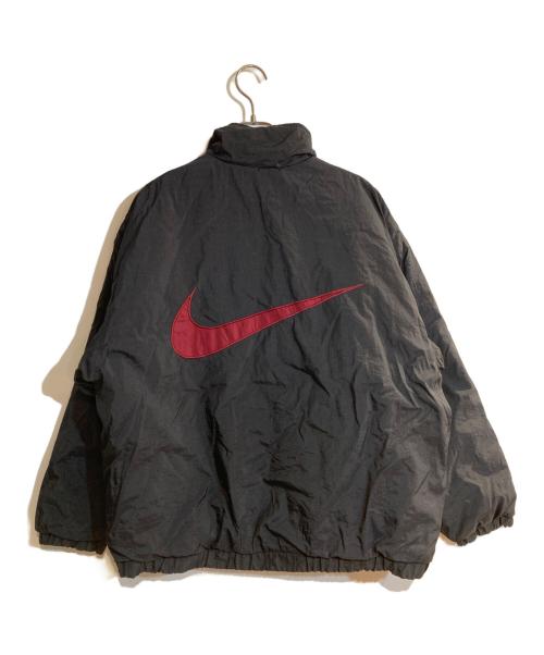 NIKE（ナイキ）NIKE (ナイキ) オールドバックスウォッシュリバーシブル中綿ジャケット ブラック×レッド サイズ:Mの古着・服飾アイテム
