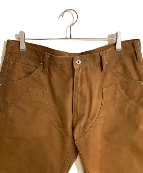 IRON HEART（アイアンハート）IRON HEART (アイアンハート) ダブルニーワークパンツ ブラウン サイズ:W38の古着・服飾アイテム