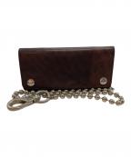 LEATHER LIFEレザーライフ）の古着「レザートラッカーウォレット」｜ブラウン