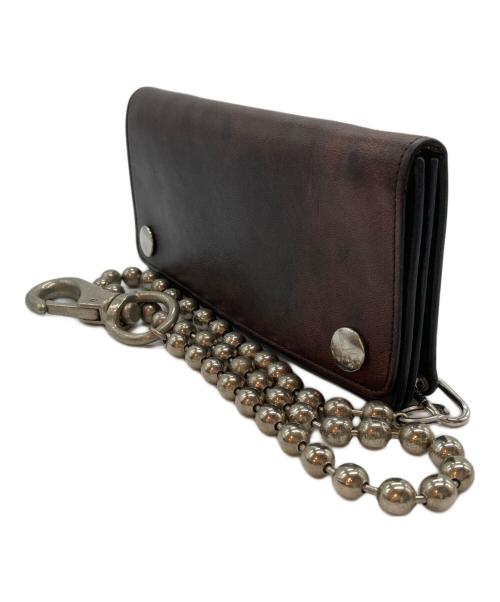 LEATHER LIFE（レザーライフ）LEATHER LIFE (レザーライフ) レザートラッカーウォレット ブラウンの古着・服飾アイテム