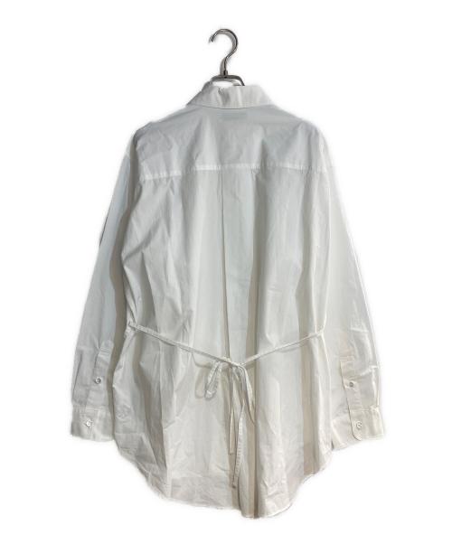 Rosarymoon（ロザリームーン）Rosarymoon (ロザリームーン) Back Ribbon Big Shirt ホワイト サイズ:FREEの古着・服飾アイテム
