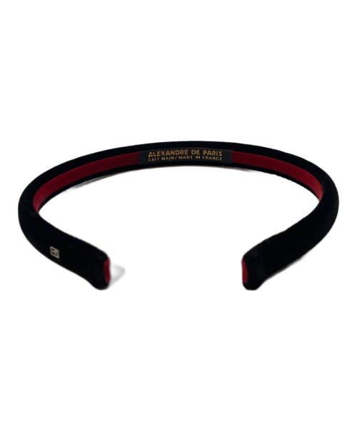 ALEXANDRE de Paris（アレクサンドルドゥパリ）ALEXANDRE DE PARIS (アレクサンドルドゥパリ) カチューシャ ブラックの古着・服飾アイテム