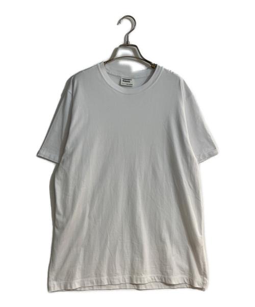 FFFFFFT（シロティ）FFFFFFT (シロティ) 吉田栄作 コットンTシャツ ホワイト サイズ:XLの古着・服飾アイテム