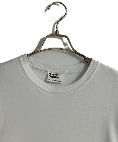 FFFFFFT（シロティ）FFFFFFT (シロティ) 吉田栄作 コットンTシャツ ホワイト サイズ:XLの古着・服飾アイテム