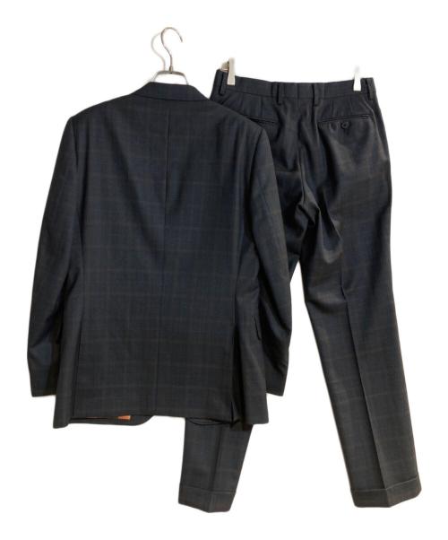 PAUL SMITH（ポールスミス）Paul Smith (ポールスミス) クラシックチェック シングル2B スーツ ネイビー サイズ:M (実寸ウエスト76cm/股下64cm）の古着・服飾アイテム